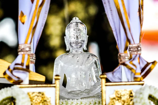 Kryształ kultura Tajlandii Buddy — Zdjęcie stockowe