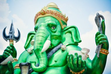 Tapınak Tayland yeşil ganesha hindu Hindistan Hint güzel