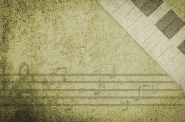 Klavye müzik notlar arka plan doku ile