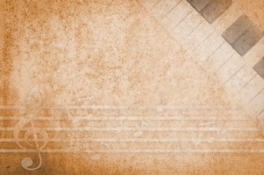 Müzik rustik doku kağıt backgrrund zekâ klavye