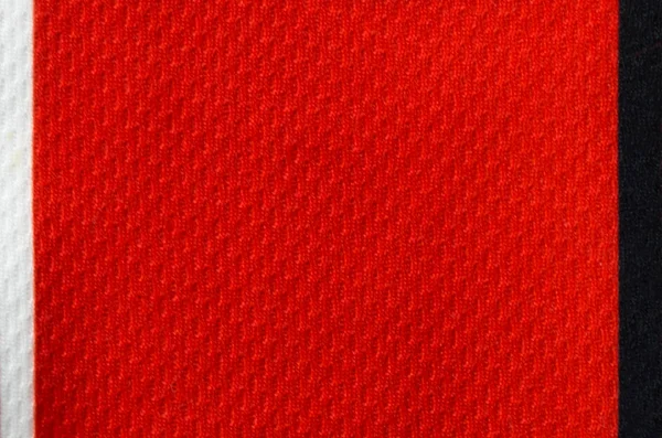 Red linen fabric pattern for texture and background. — Stock Photo, Image
