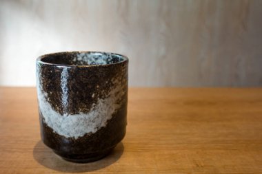 Japon Yeşil çay matcha sanat Mug kopya alanı ile