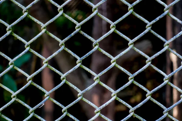 Valla de metal patrón de pared textura y fondo — Foto de Stock