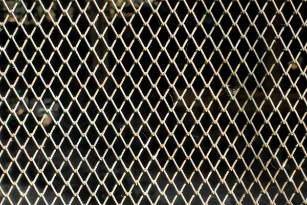 Metal fence wall pattern texture and background — Stock Photo, Image