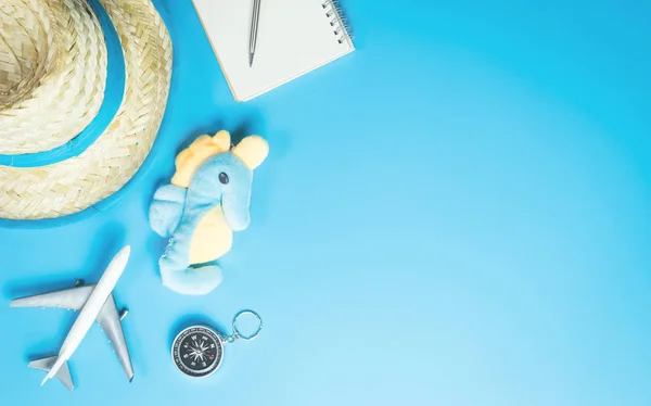 Playa verano viaje niño moda y accesorios — Foto de Stock