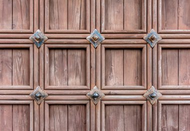 Ahşap Ortaçağ kapı duvar desen doku arka planı için.