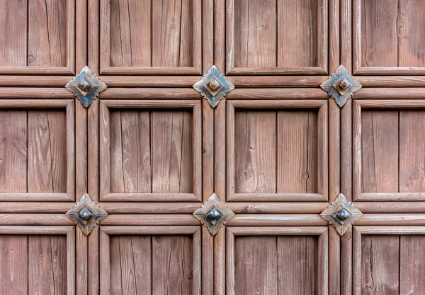 Padrão de parede de portão medieval de madeira para fundo de textura . — Fotografia de Stock