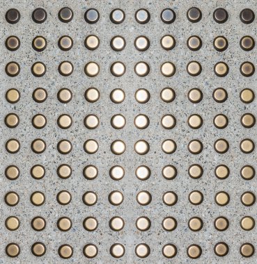 Kör kişi rehberlik için Metal düğme ile kat