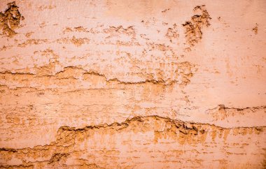 Turuncu kil duvar doku ve arka plan için kırık