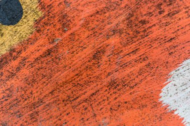 Kırmızı Sarı kaba renkli beton doku arka plan