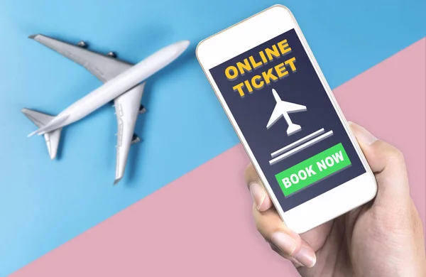 Using smartphone for E Ticket and online ticket booking for Plane travel