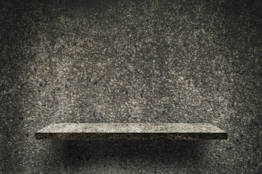 Koyu kaya çakıl doku raf ürün raf için görüntüleme