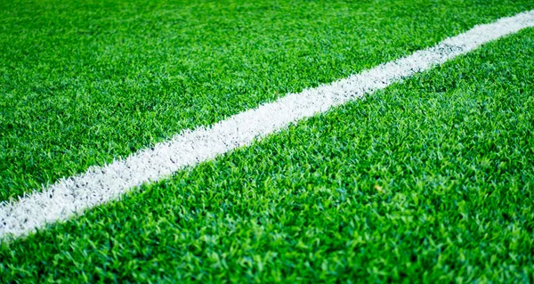 Obje çimen spor alanı için doku arka plan üzerinde beyaz çizgi