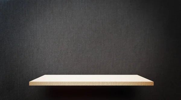 Lege Houten Plank Zwart Papier Textuur Achtergrond — Stockfoto
