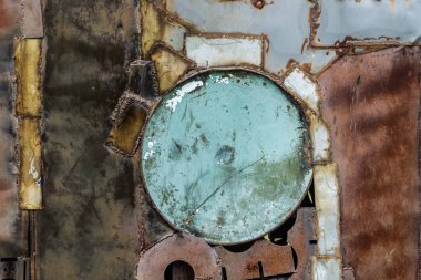 Paslı Metal çelik doku yüzey arka planı için