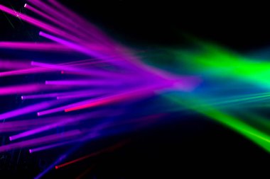 Eğlence için mor ve yeşil ışık arka planı