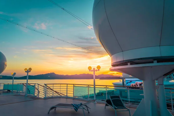 Takamatsu Japan Sep 2019 Tourist Relaxing Top Deck Diamond Princess — 图库照片