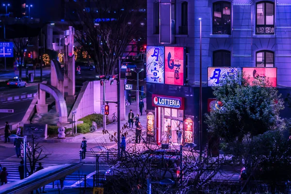 Сендай Япония Декабря 2019 Люди Путешествуют Торговой Улице Станции Сендай — стоковое фото