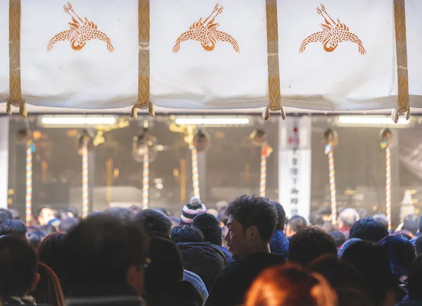 Sendai Japan Dec 2019 People Traveling Japanese New Year Festival — Stock Photo, Image