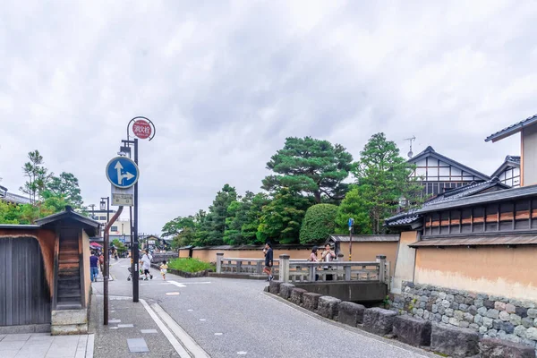 Kanazawa Japan Sep 2019 Tourists Traveling Samurai District Kanazawa — Stock Photo, Image
