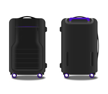 bavul bir Gps sistemi ve menekşe arka ışık ile