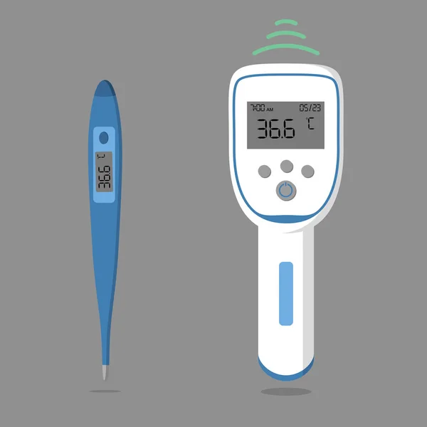 Thermomètre Numérique Médical Sans Contact Pour Mesure Température Corporelle Thermomètre — Photo