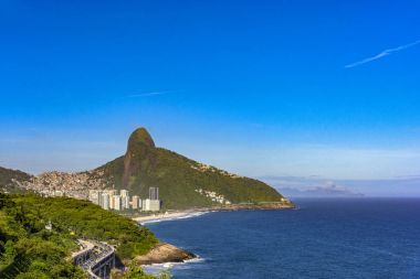 İki kardeş hill, Sao Conrado plaj ve gecekondu