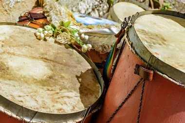 Saint George Minas Gerais eyaletinde onuruna bir Brezilya halk festivalin kullanılan davul