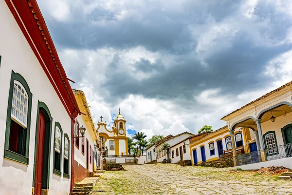 Chiesa Storica Nella Città Tiradentes Costruita Nel Xviii Secolo Stile — Foto Stock