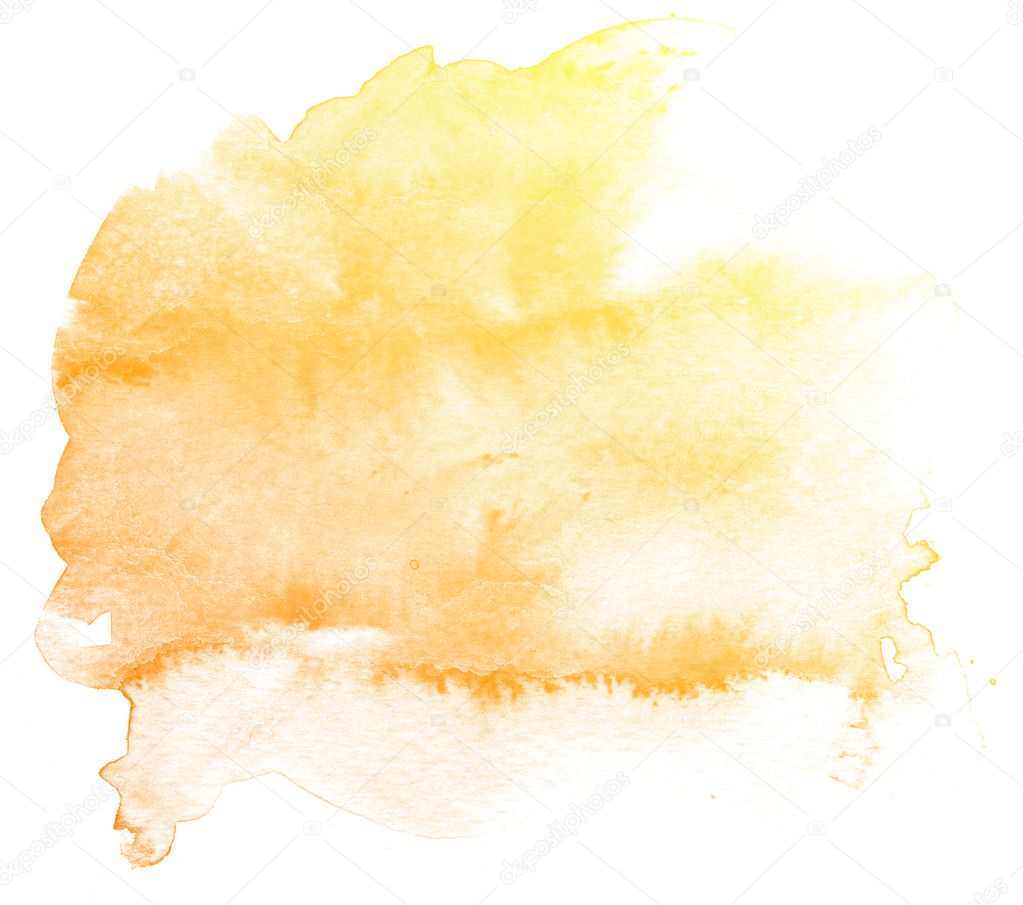 Yellow Watercolor Background