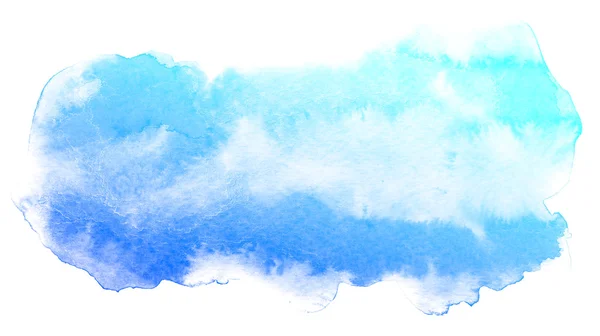 Abstract blauw aquarel achtergrond. — Stockfoto