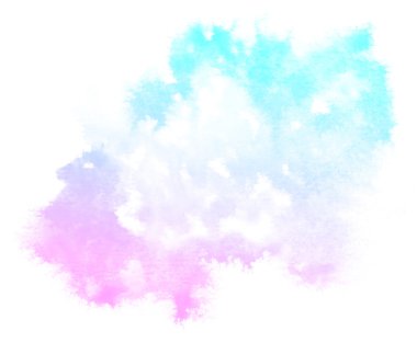 Beyaz arkaplanda soyut pembe suluboya.