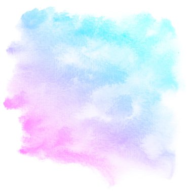 Beyaz arkaplanda soyut pembe suluboya.