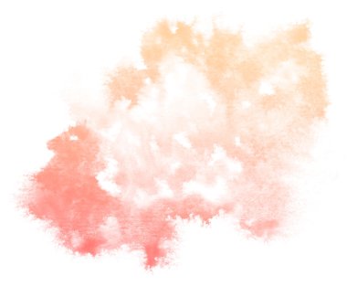 Beyaz arkaplanda soyut kırmızı suluboya.