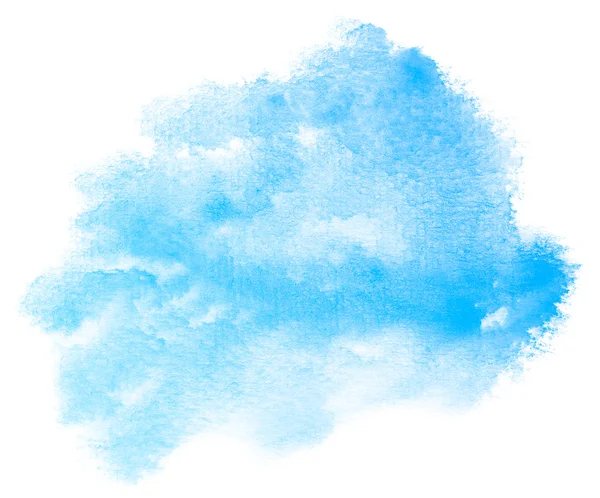 Abstrait bleu aquarelle fond. — Photo