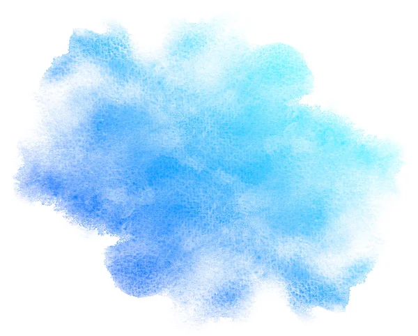 Abstrait bleu aquarelle fond. — Photo