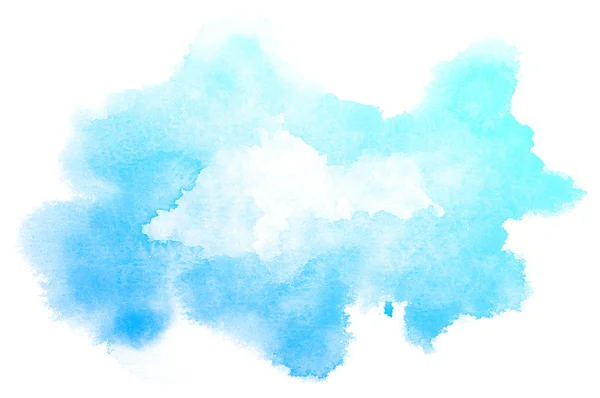 Abstract blauw aquarel achtergrond. — Stockfoto