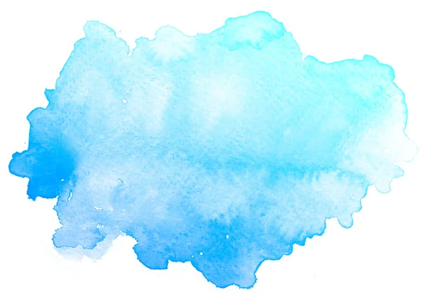 Abstrait bleu aquarelle fond. — Photo