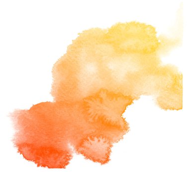 Soyut turuncu suluboya arkaplan.