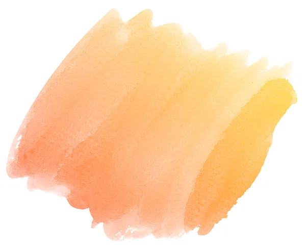 Abstract oranje aquarel achtergrond. — Stockfoto