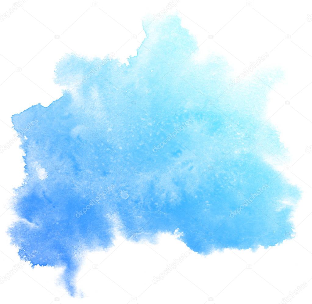 Abstract blue watercolor background. — Stock Photo ...