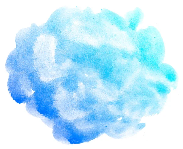 Abstrait bleu aquarelle fond. — Photo