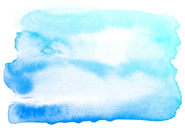 Abstrait bleu aquarelle fond. — Photo