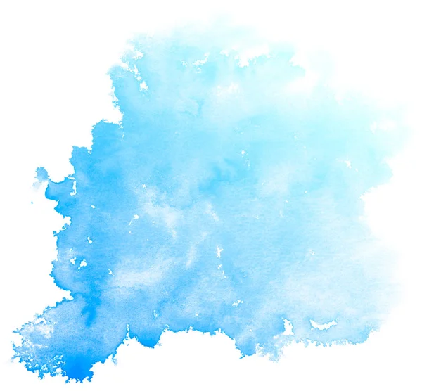 Abstract blauw aquarel achtergrond. — Stockfoto