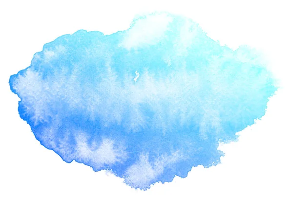 Abstrait bleu aquarelle fond. — Photo