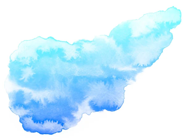 抽象的な青い水彩画の背景. — ストック写真