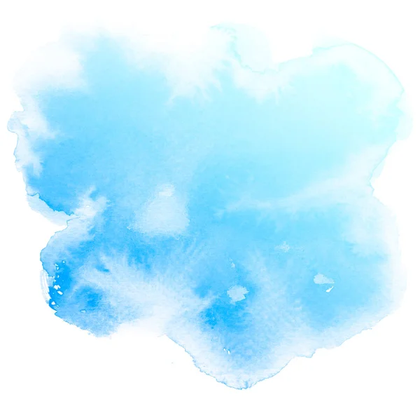 Abstrait bleu aquarelle fond. — Photo