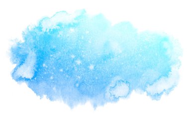 soyut mavi suluboya arkaplan.