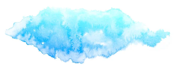 Abstrait bleu aquarelle fond. — Photo