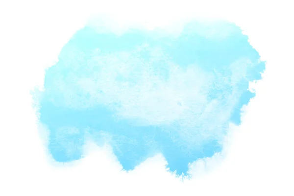 Textuer Aquarela Azul Abstrato Sobre Fundo Branco — Fotografia de Stock